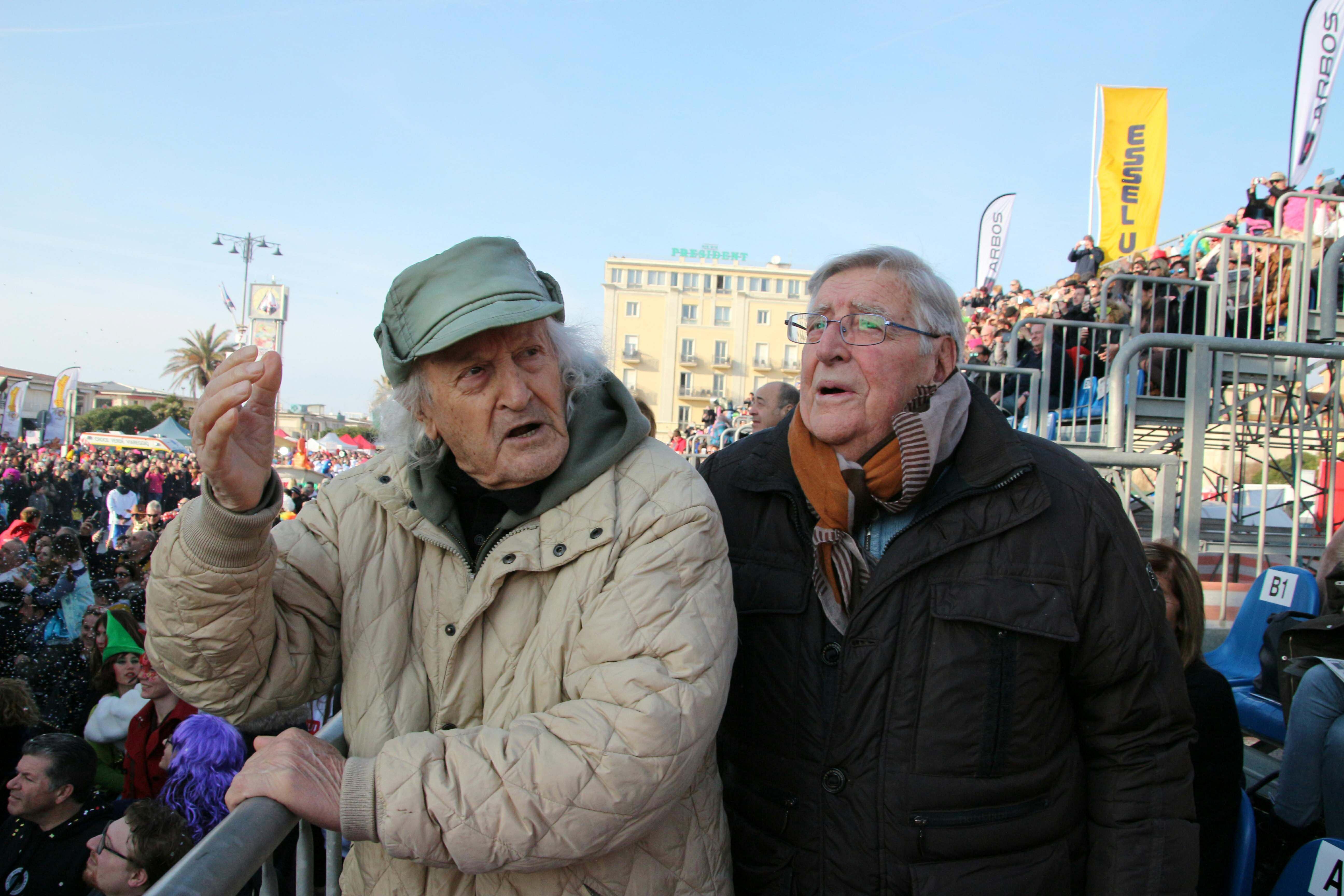 Renato Verlanti (a destra) insieme a Arnaldo Galli