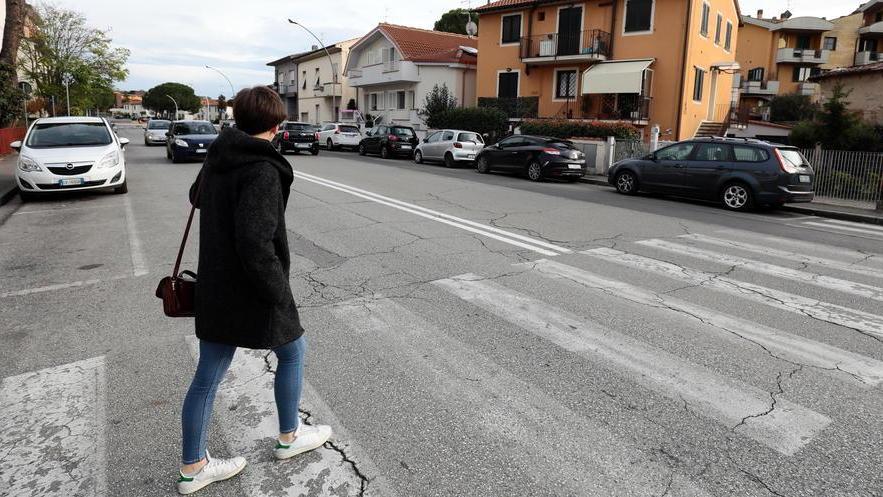 Viale Petrarca all'altezza di via di Barzino (Foto Agenzia Carlo Sestini)