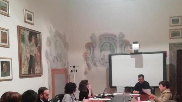 La riunione della commissione consiliare in palazzo comunale