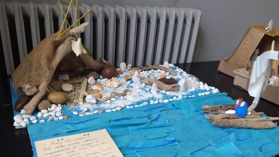 Nel presepe della “Guasti” il dramma dei migranti