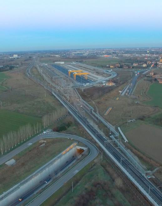 Con un carico di argilla dalla Germania lo scalo di Marzaglia è finalmente realtà 
