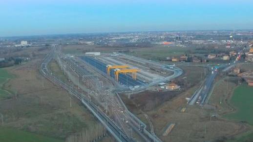 Con un carico di argilla dalla Germania lo scalo di Marzaglia è finalmente realtà