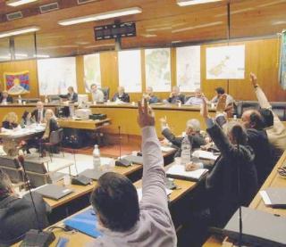 La votazione in consiglio comunale