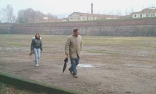Il campo Balilla privo di erba