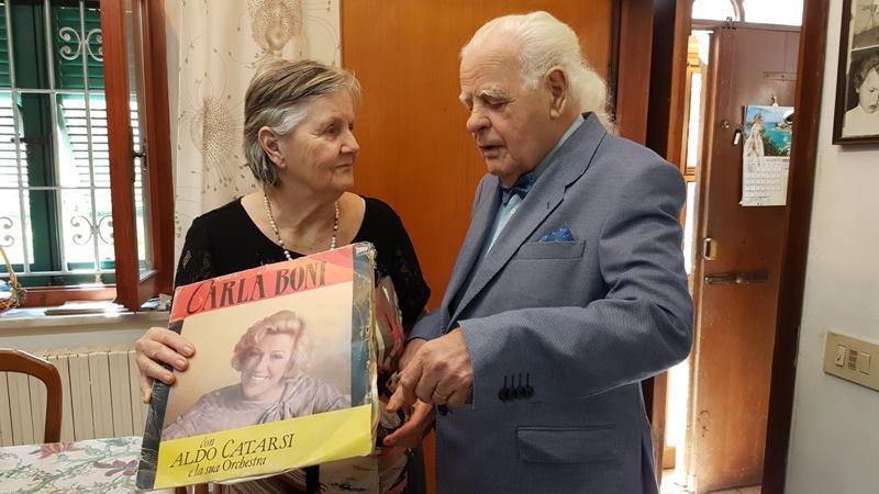 Aldo Catarsi con la moglie Floriana Frassi