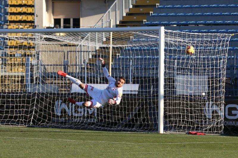 Il gol di Zajc che ha deciso l'amichevole (foto agenzia Carlo Sestini)