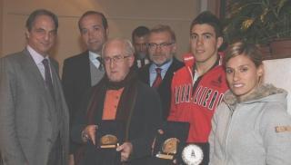 Il sindaco Cenni, Fabrizio Barni, il presidente Taiti, Gori e Dellapè