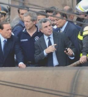 Da destra, Moretti con Berlusconi
