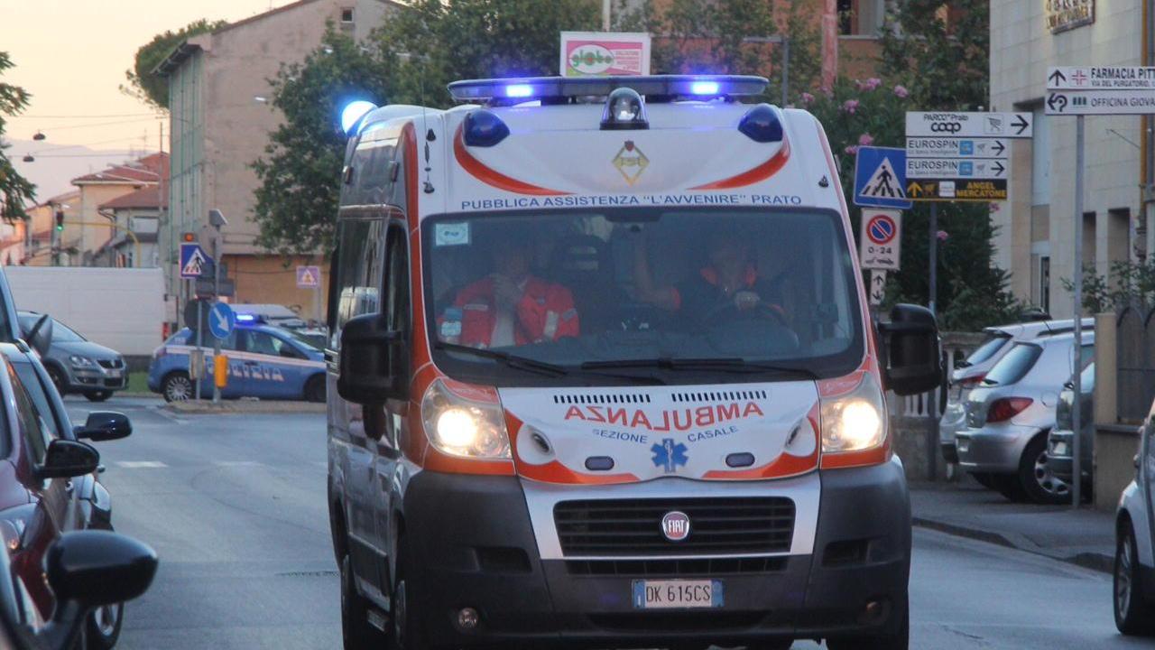 Un'ambulanza della Pubblica Assistenza