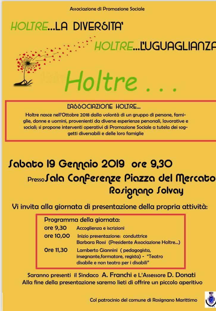 La locandina della presentazione