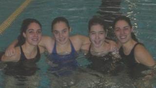 Le protagoniste delle staffette femminili del Centro Nuoto Montecatini