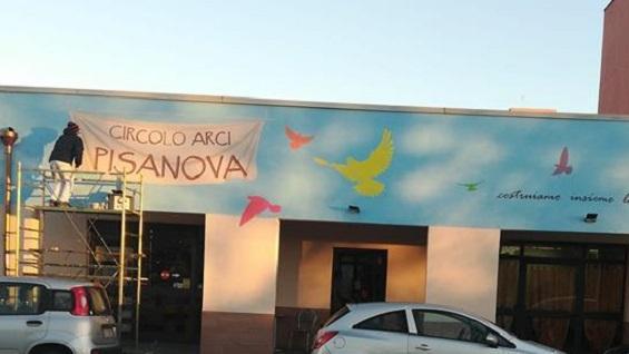 La facciata del circolo Arci Pisanova