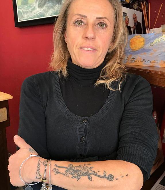 Il disegno di Giampaolo Talani tatuato sulla pelle di Enrica