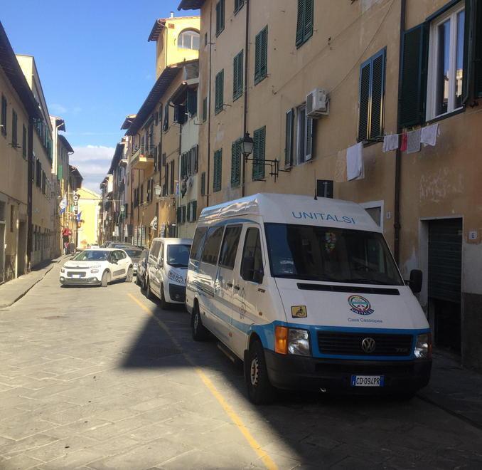 Il furgone dell'Unitalsi