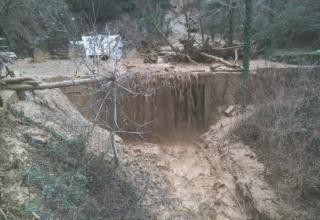 Due delle frane nel comune di Fabbriche