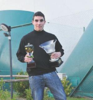 Tommaso Burelli con i premi