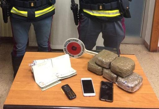Arrestati in autostrada con 25.000 euro di droga
