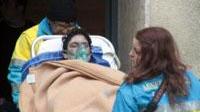Casa in fiamme, terrore nel palazzo
