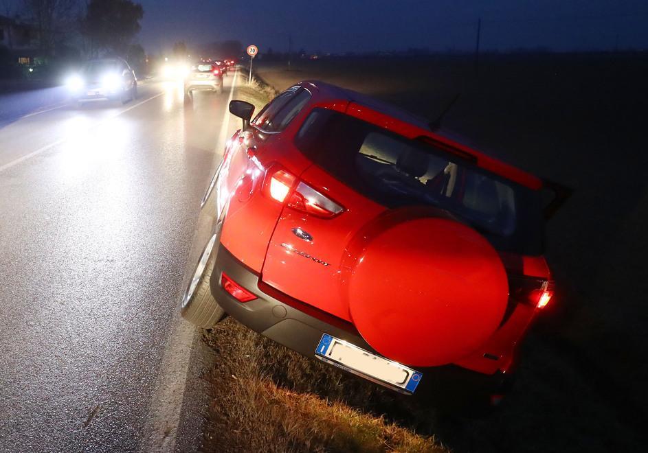 Uno scontro tra auto 