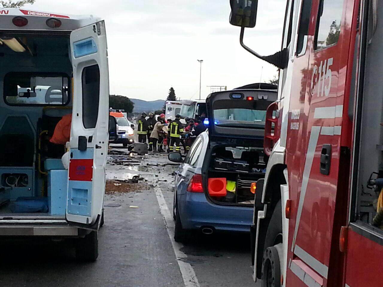 Un incidente stradale sull'Aurelia (foto d'archivio)