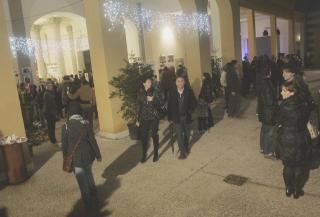 Un momento della festa nei giorni di Natale al Kursaal: oggi si replica