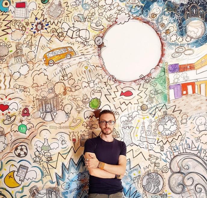 Francesco Zavattari insieme a Cromology Così è nata “Luce-19”
