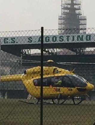 Si sente male in casa Atterra l’elisoccorso
