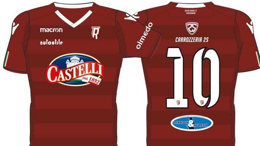 Sulle maglie granata gli sponsor 2S e Autostile
