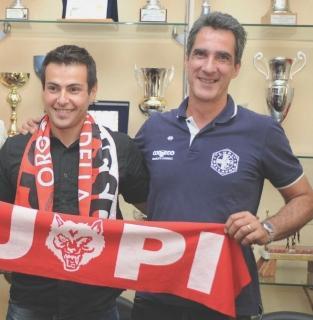 Il coach Gianlorenzo Blengini col direttore generale biancorosso Alessandro Pagliai