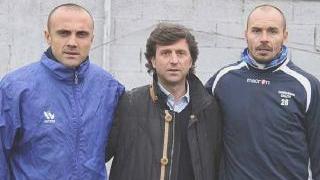 Alessandro Doga, il ds Giovanni Gallo e Emiliano Dei