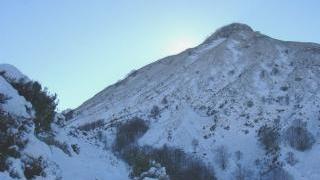 Il Monte Prana coperto di neve