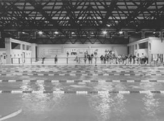 Una immagine della piscina comunale: l’amministrazione intende rilanciare l’impianto attraverso una nuova gestione Sono previsti negozi, palestra e anche un ristorante interno Sopra: Delfino Angeloni