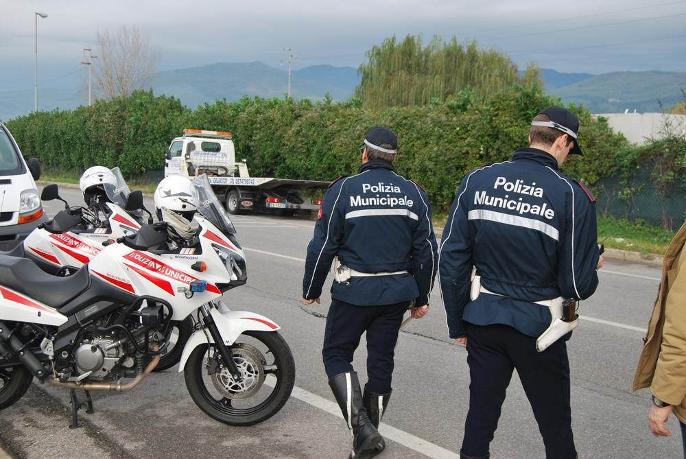 I rilievi della Polizia municipale
