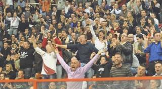 I tifosi biancorossi nella gara contro Rimini