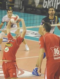 Marco Falaschi alza la palla per Baldaccini