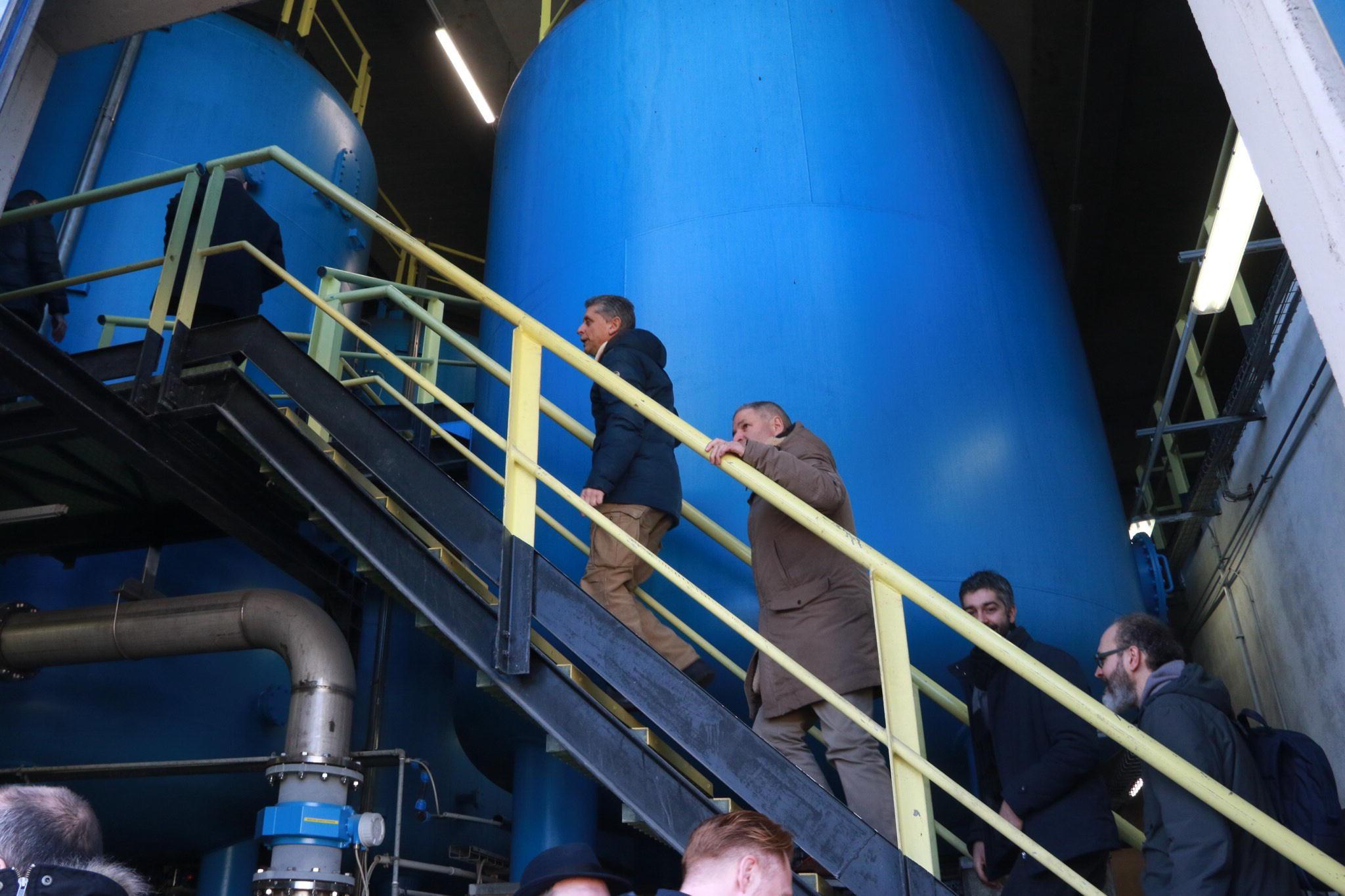 La visita della commissione ambiente all'impianto di Baciacavallo (foto Sproviero/Batavia)