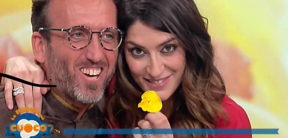 Elisa Isoardi ed Emanuele Vallini alla Prova del cuoco  