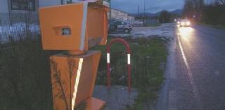 L’autovelox fatto esplodere in via Provinciale Mercatale