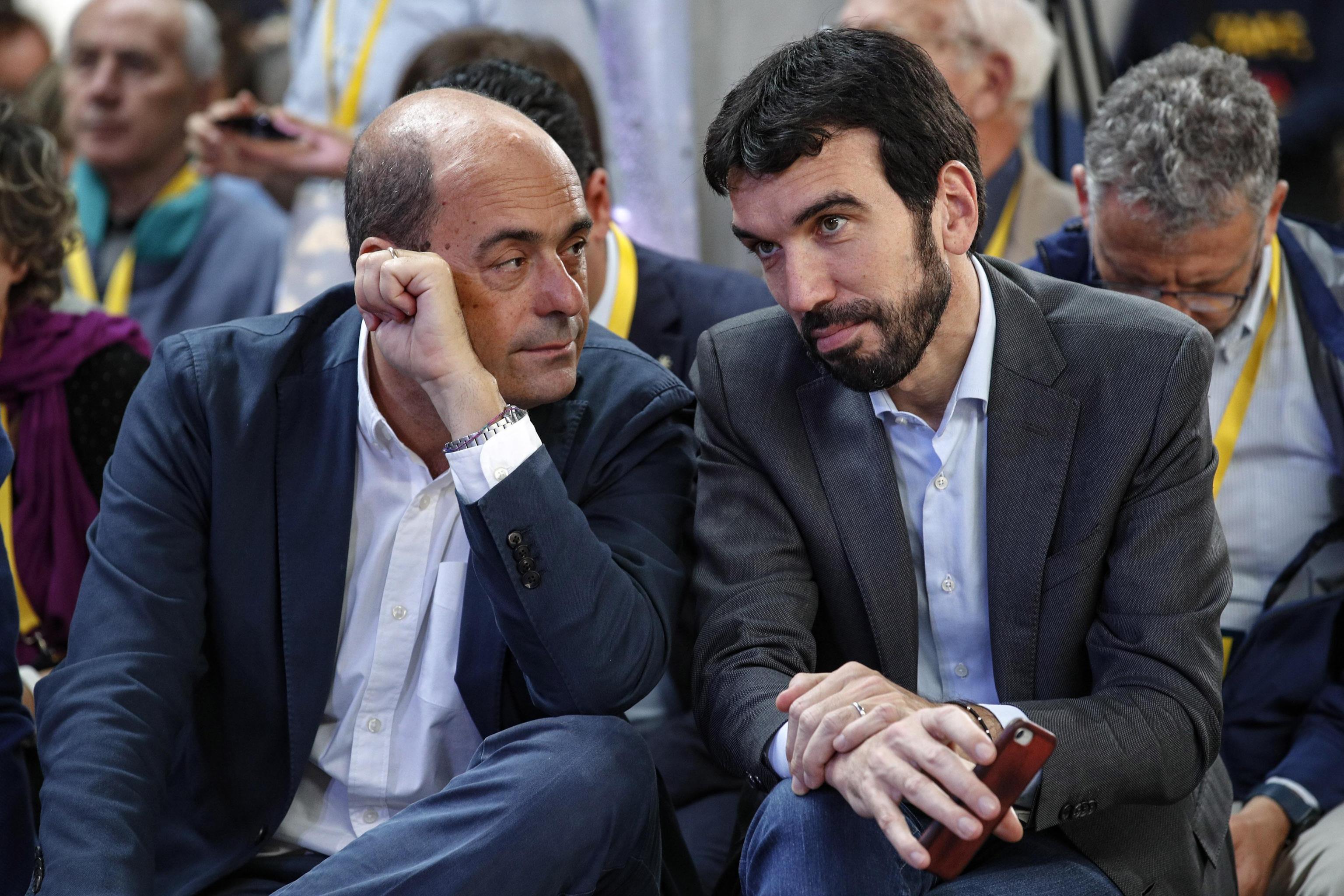 Nicola Zingaretti e Maurizio Martina
