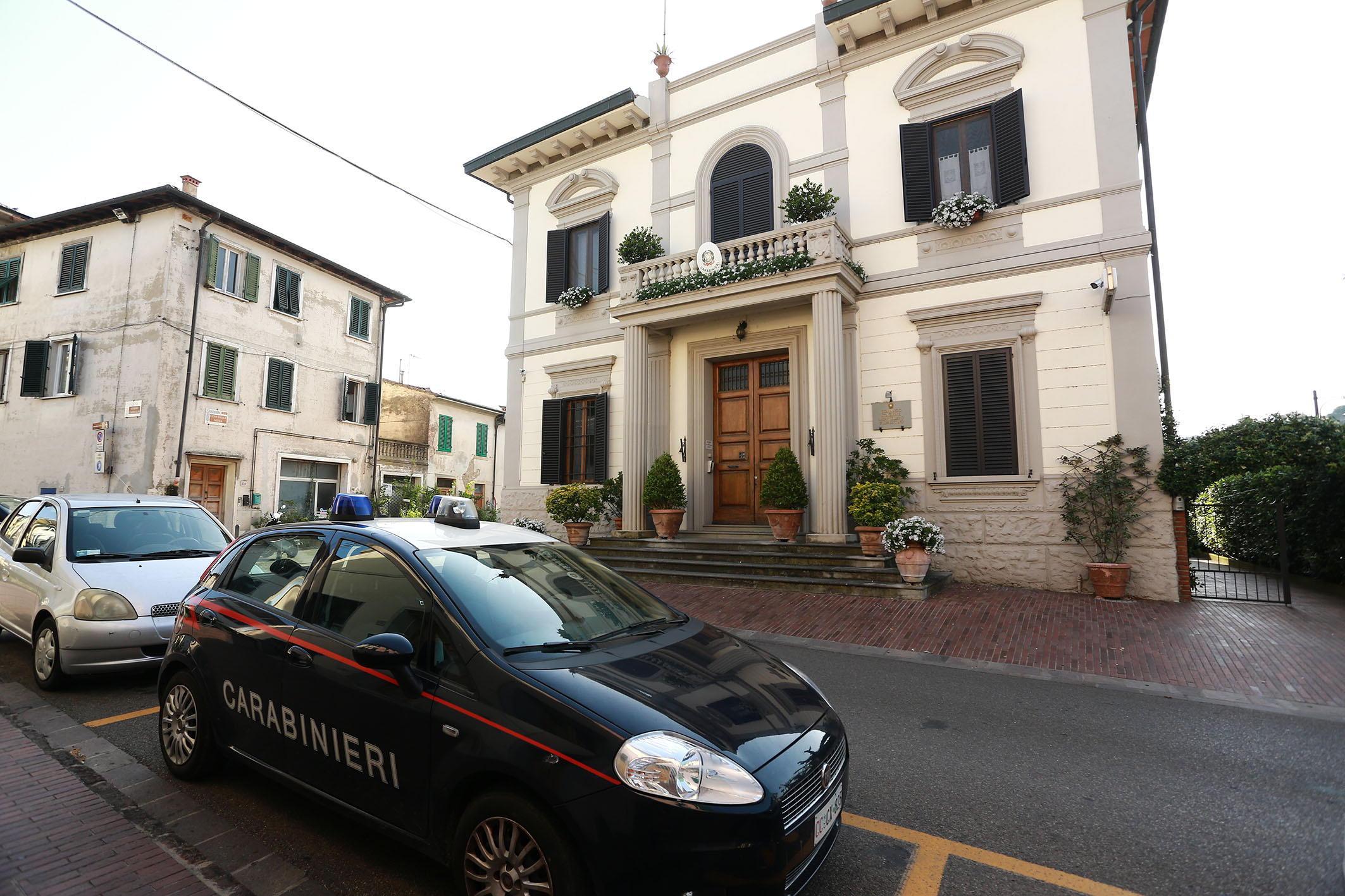 La stazione dei carabinieri di Montelupo