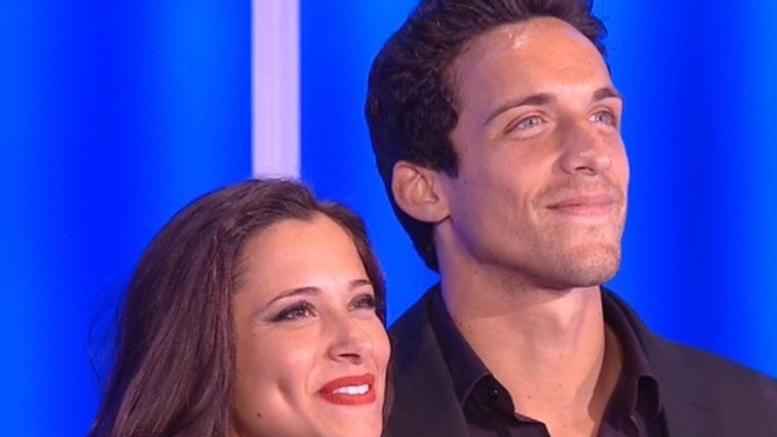 Matteo Gentili con la fidanzata Alessia Prete negli studi del Grande Fratello