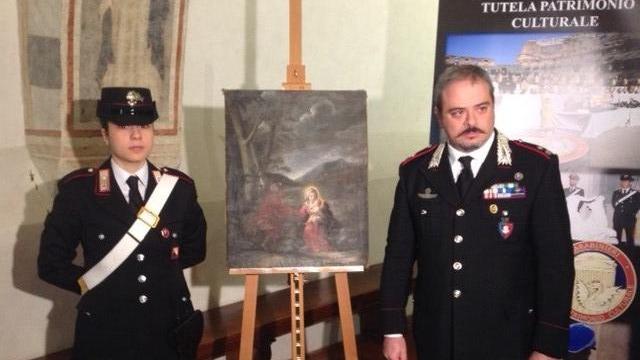 Uno dei dipinti rubati al Conservatorio di San Niccolò