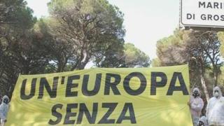 Una manifestazione anti nucleare a Grosseto