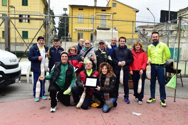 Un momento del 47° Giro delle Mura Sotto i Ponti di Prato valido anche come 1° Memorial Corrado Diamanti