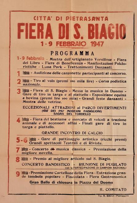 Quando la fiera di San Biagio riaccese la voglia di divertirsi tutti assieme 