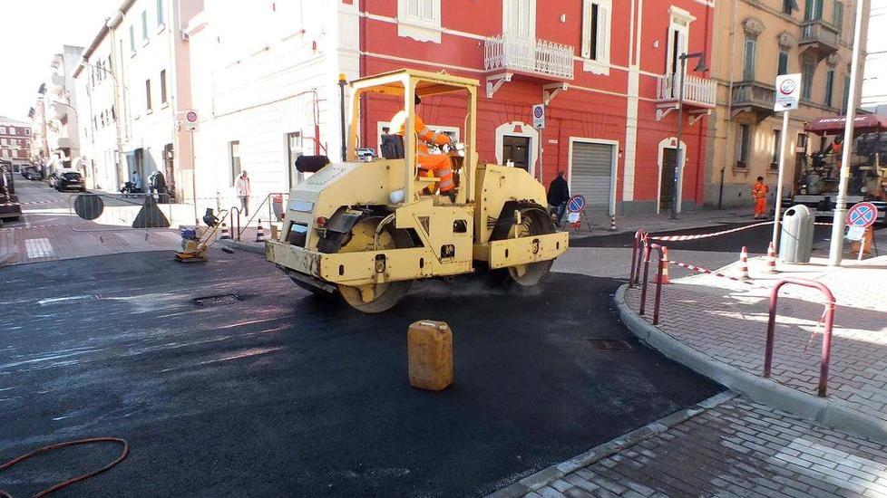 Via Fucini, finiti i primi lavori