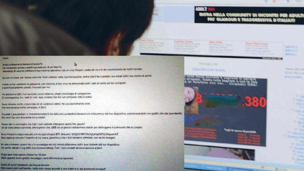 Nuova ondata di mail truffa: «Paga o dico che guardi i porno»