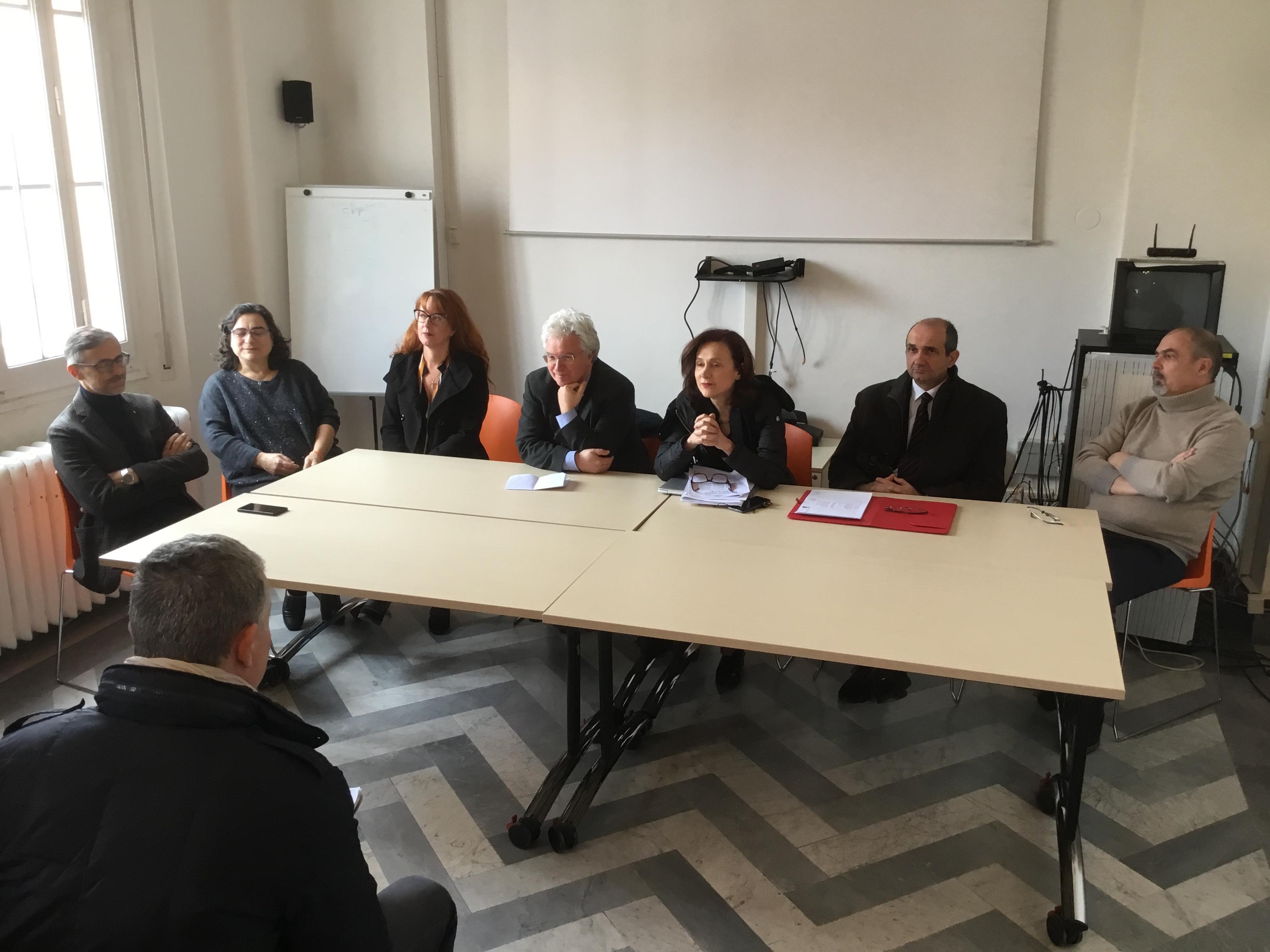 Un'immagine della conferenza stampa