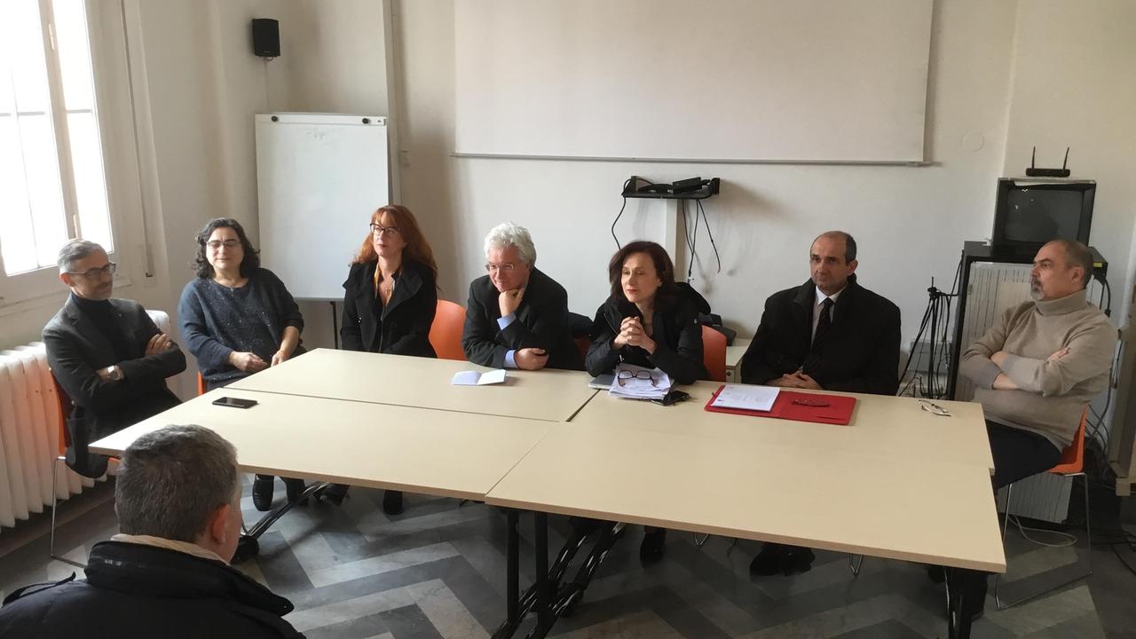 Un'immagine della conferenza stampa
