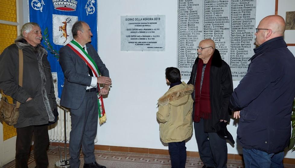 I Caponi per sempre nella Memoria una lapide ricorda Luigi e Guido